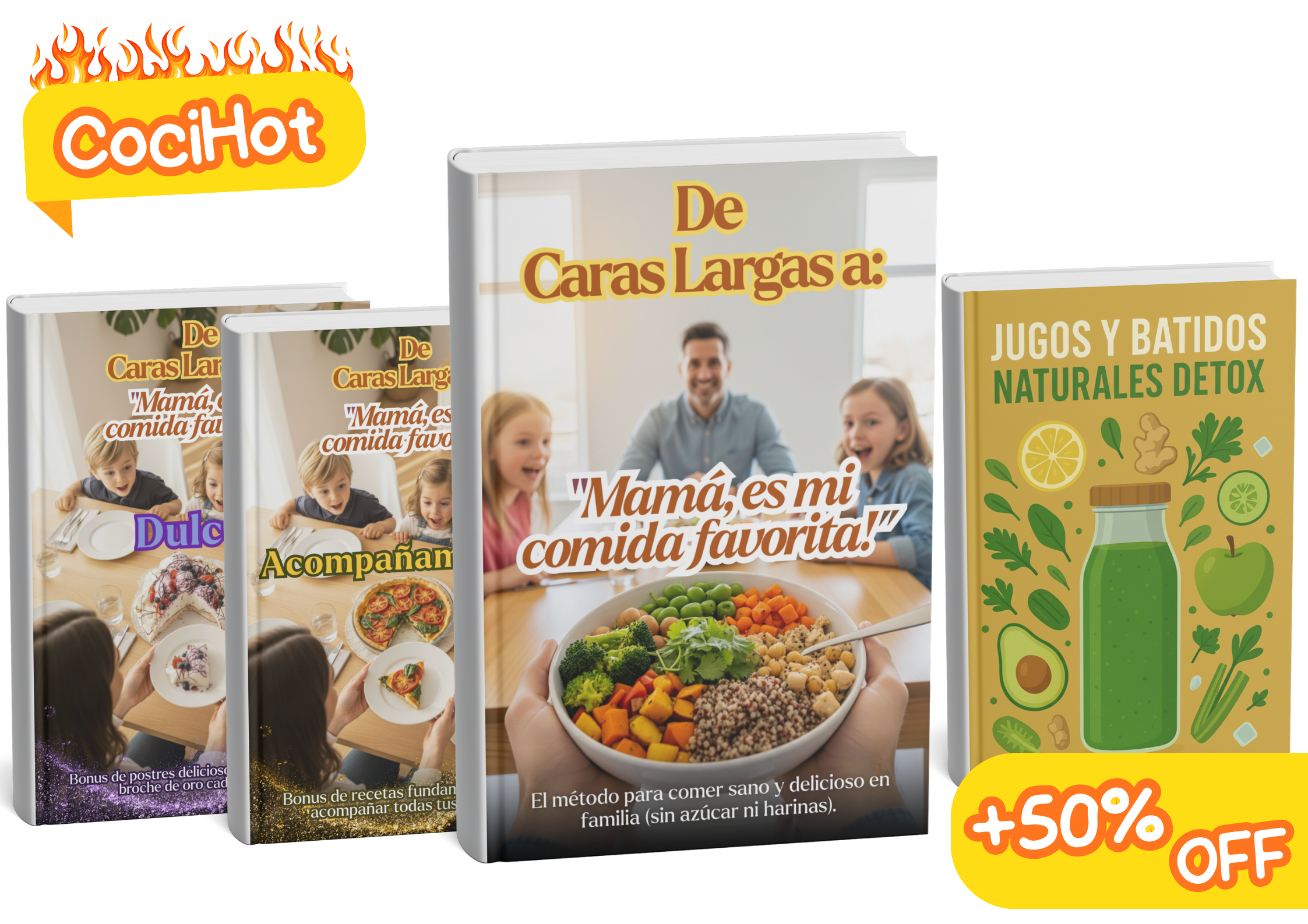 De Caras Largas a: Mamá, Es mi comida favorita! + 3 bonus